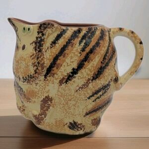 Cat Ceramic Pitcher Vase -made In portugal